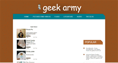 Desktop Screenshot of geekarmy.com